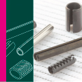 SPRING PINS AND COILED PINS, TENSION BUSHES, COMPRESSION LIMITERS